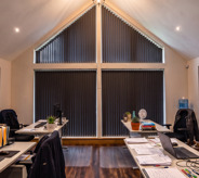 Sloped Vertical Blinds blind example